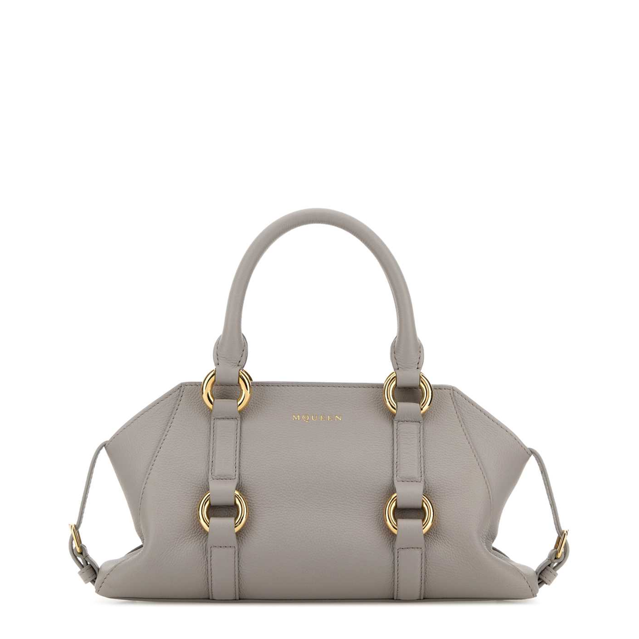 Grey Leather Small Farringdon Handbag