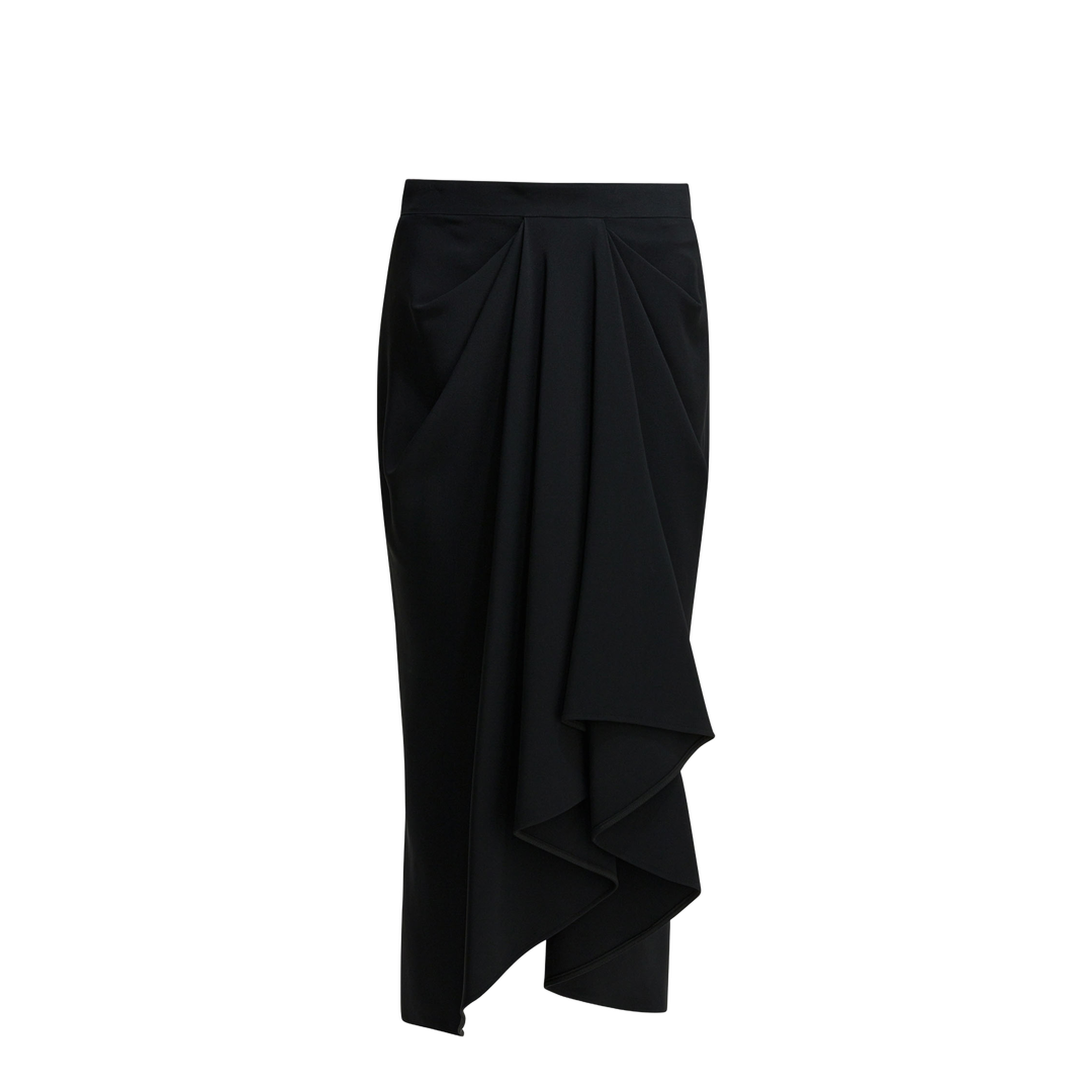 MAYFEYR - Givenchy - Draped Crepe Cady Midi Skirt - BW411M164K001