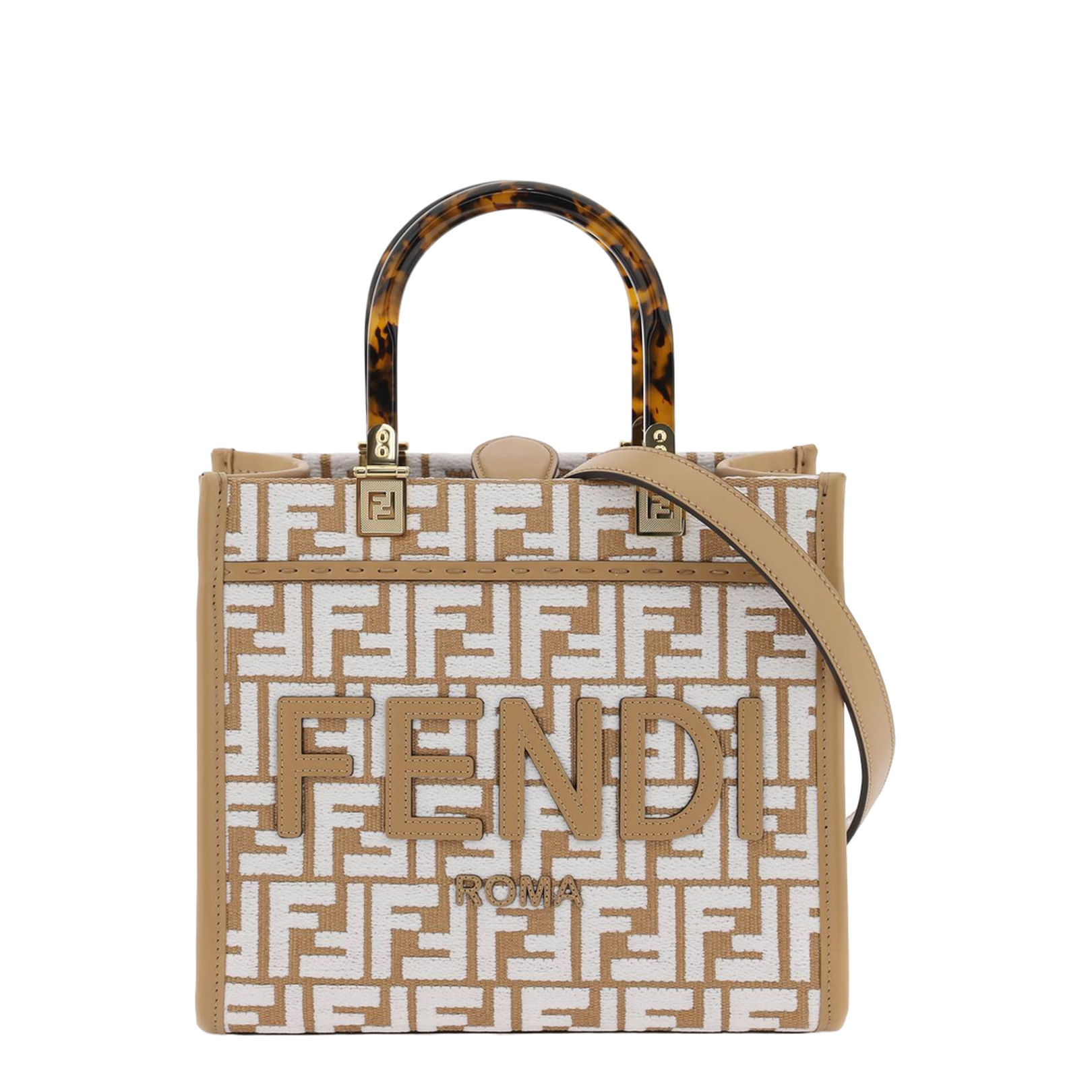 Peekaboo Small Canvas Top Handle Bags - Beige
