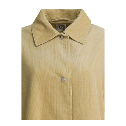 MAYFEYR - Toteme - Velvet Overshirt Jacket - 261-WRO0269-FB0554-072BEIGE