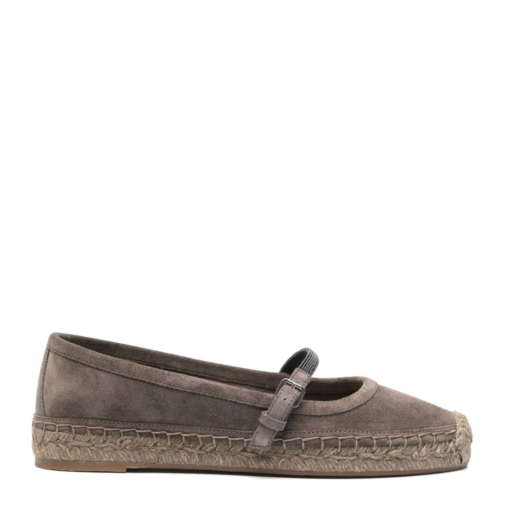 Taupe Brown Flat Shoes