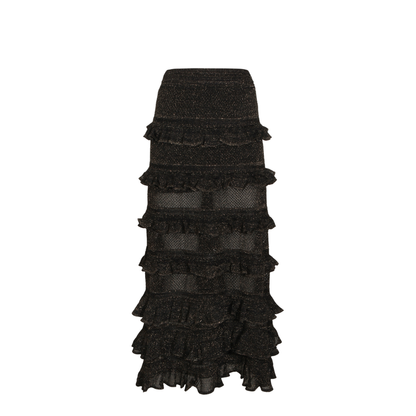 Metallic Black Skirt