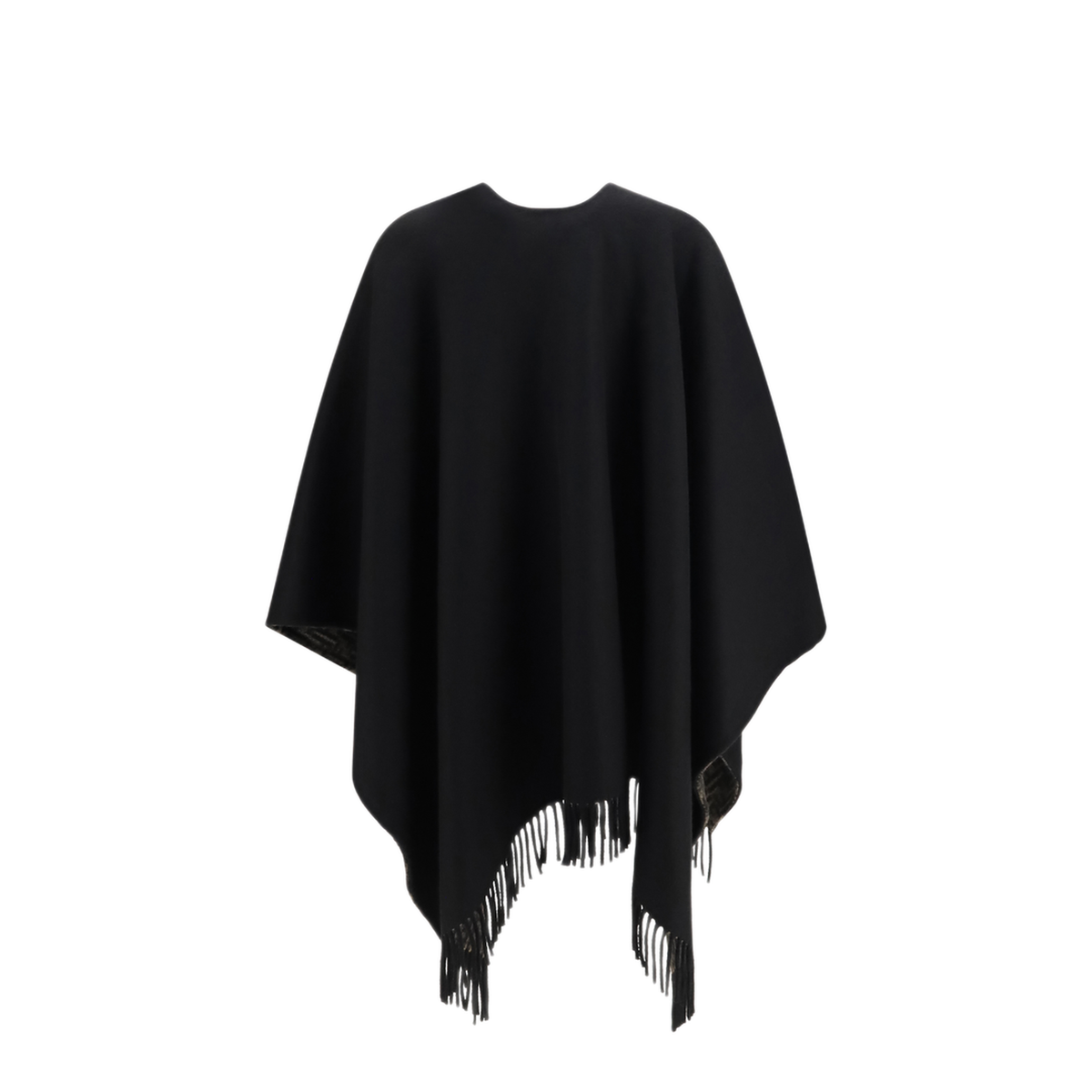 Ff Zucca Wool And Cashmere Poncho