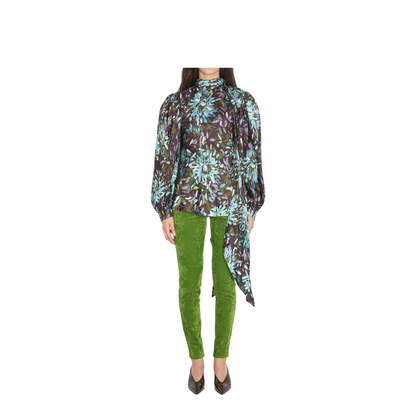 Printed Silk Twill Shirt