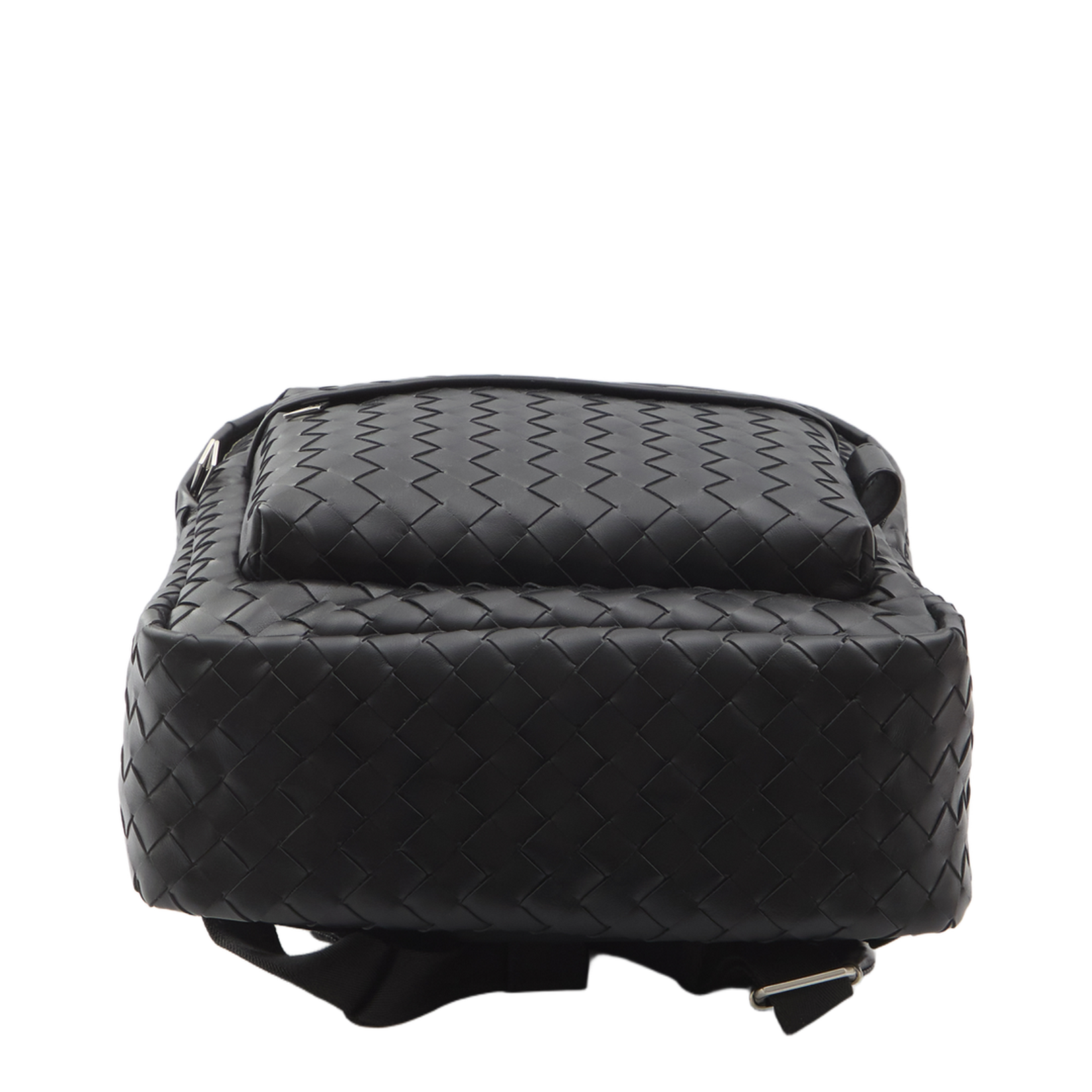 Intrecciato small Leather Backpack - Black