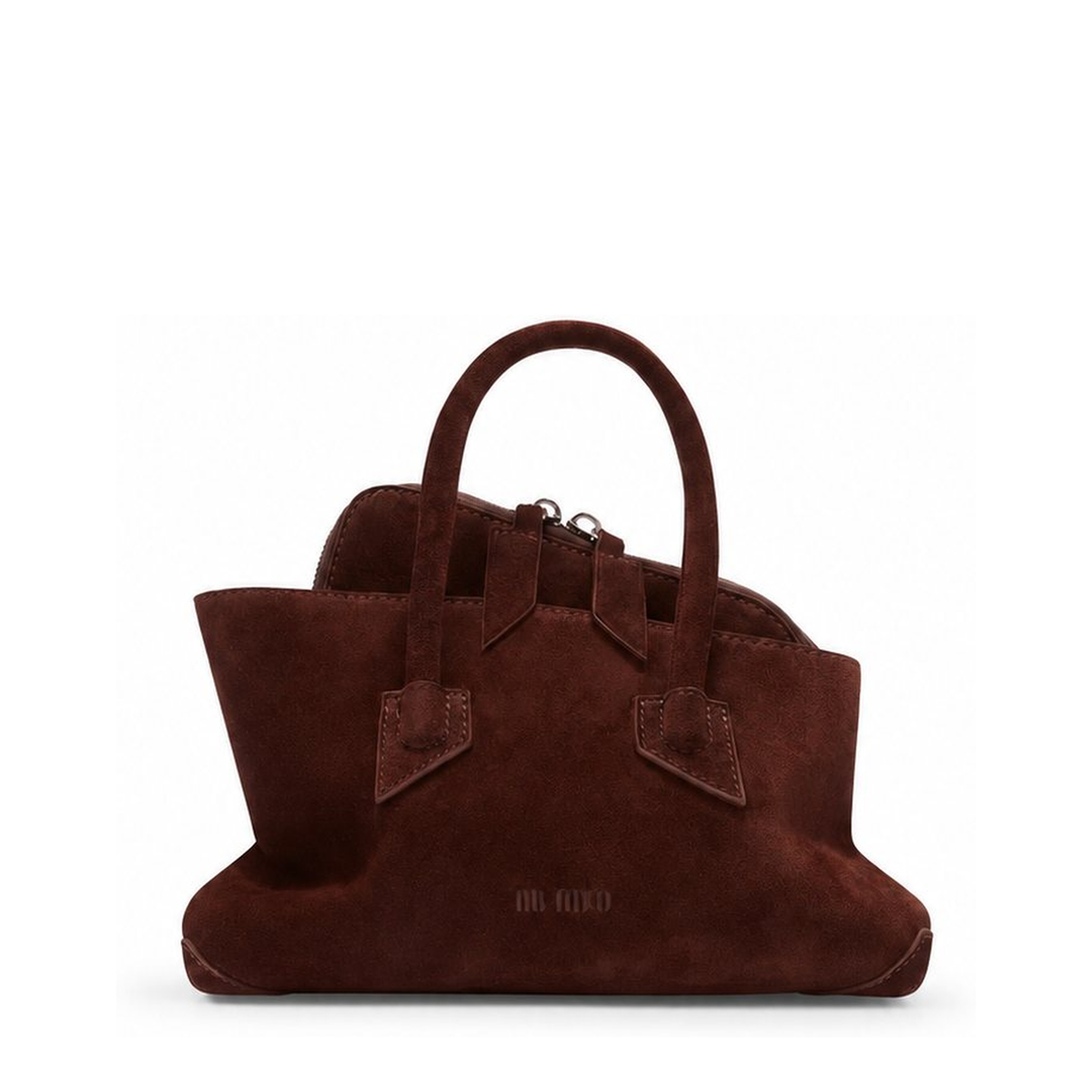 La Passeggiata Mini Suede Top-Handle Bag - Light Brown