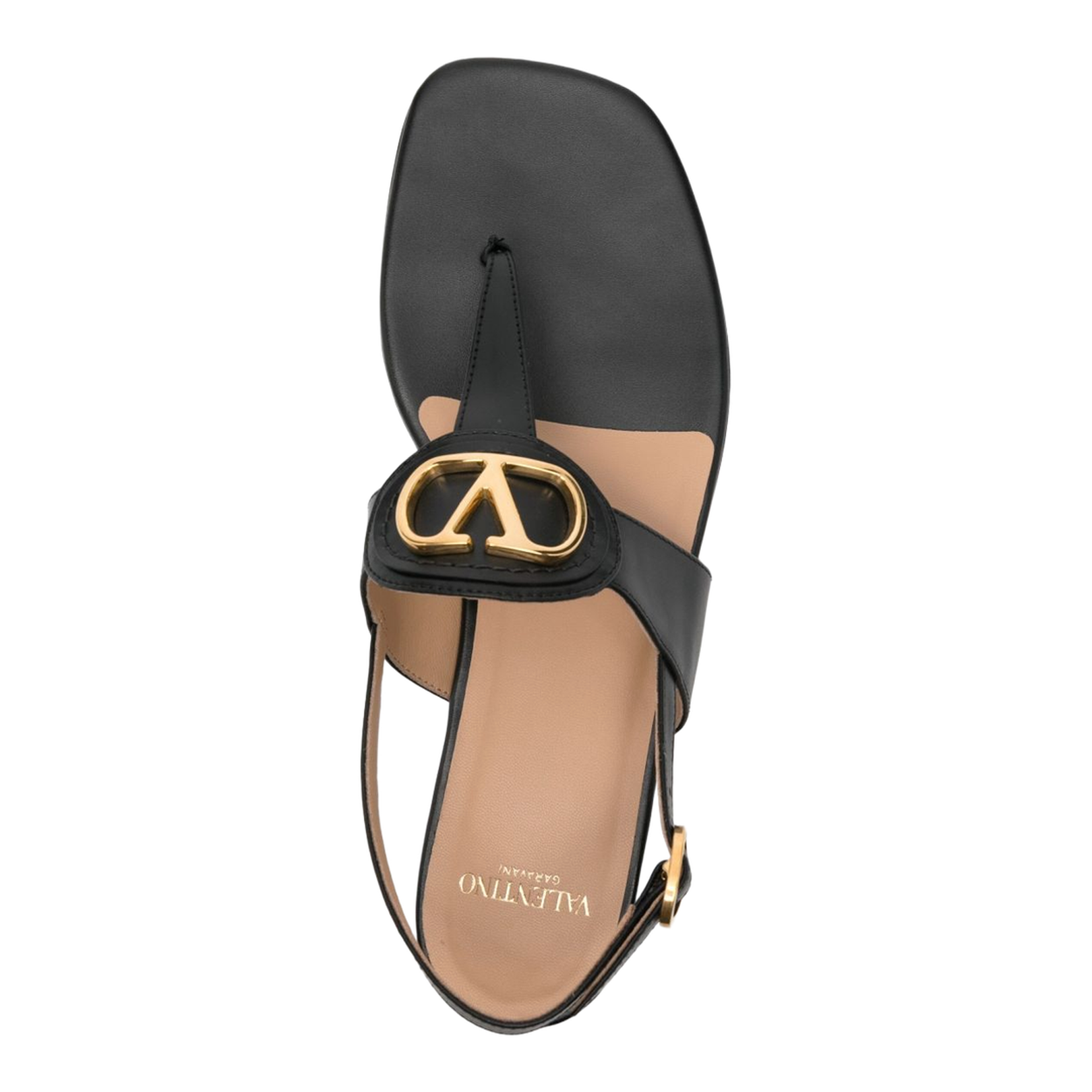 Vlogo Signature Leather Thong Sandals