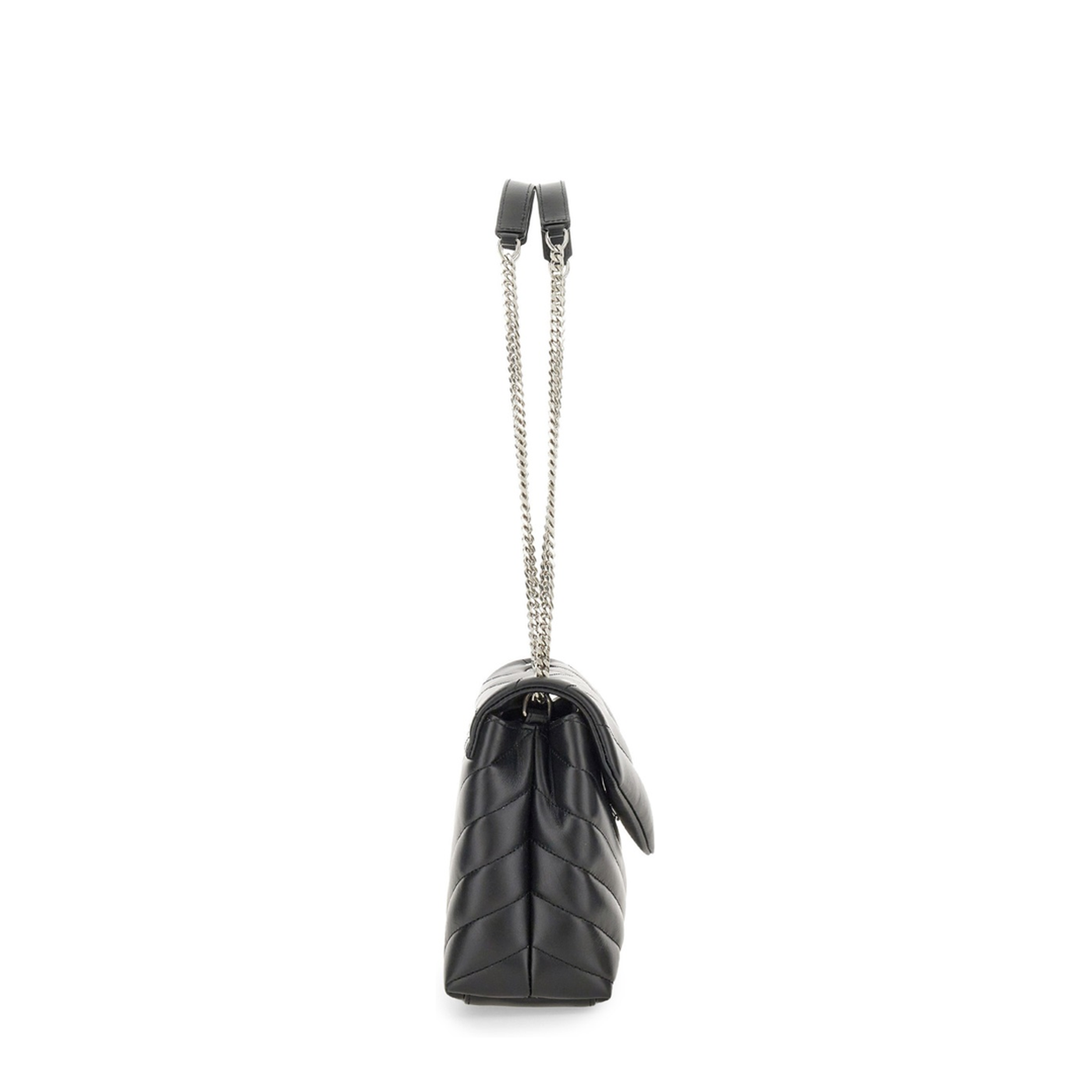 Loulou Small Leather Shoulder Bags - Black
