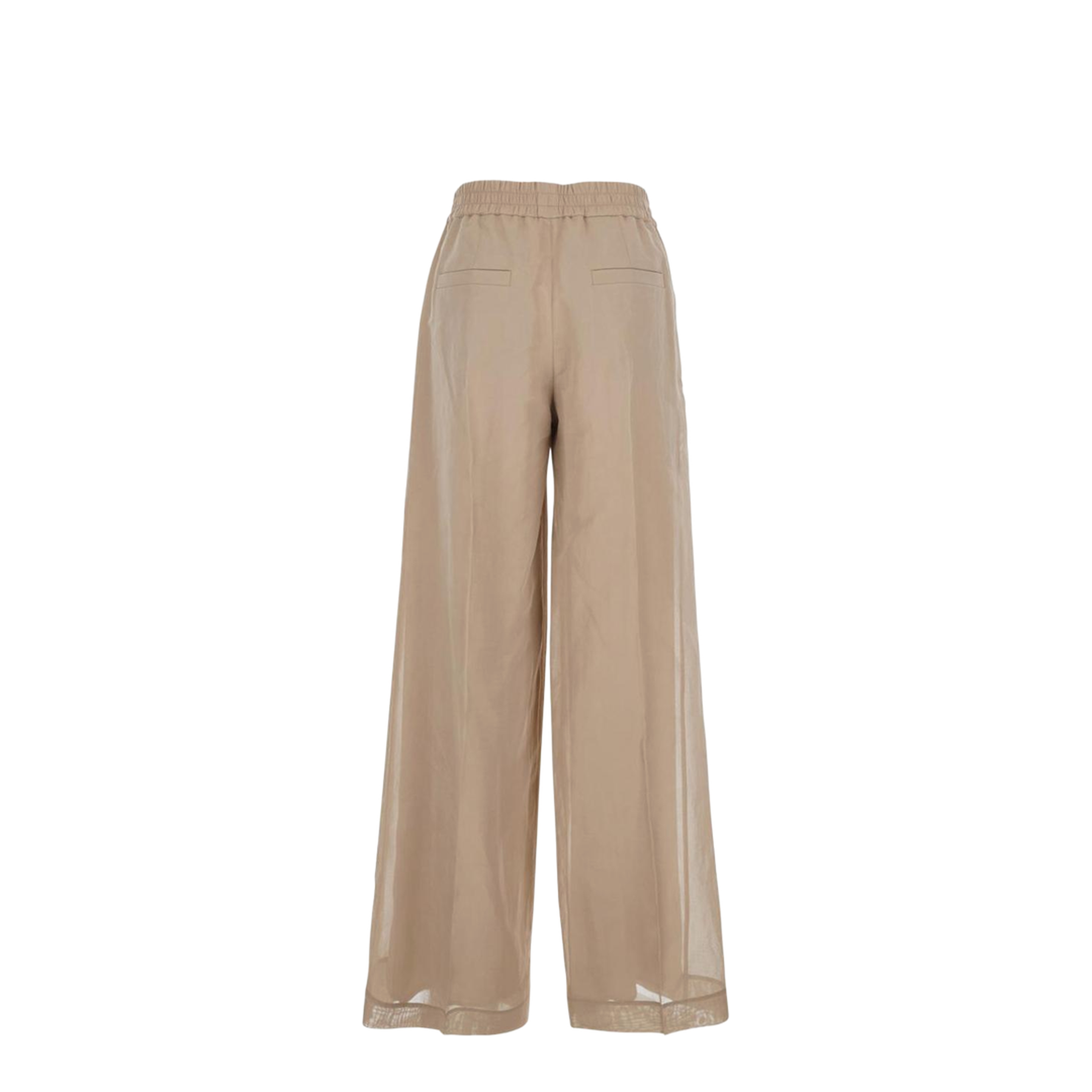 Cotton Trousers Cream
