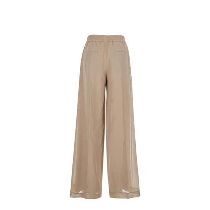 Cotton Trousers Cream