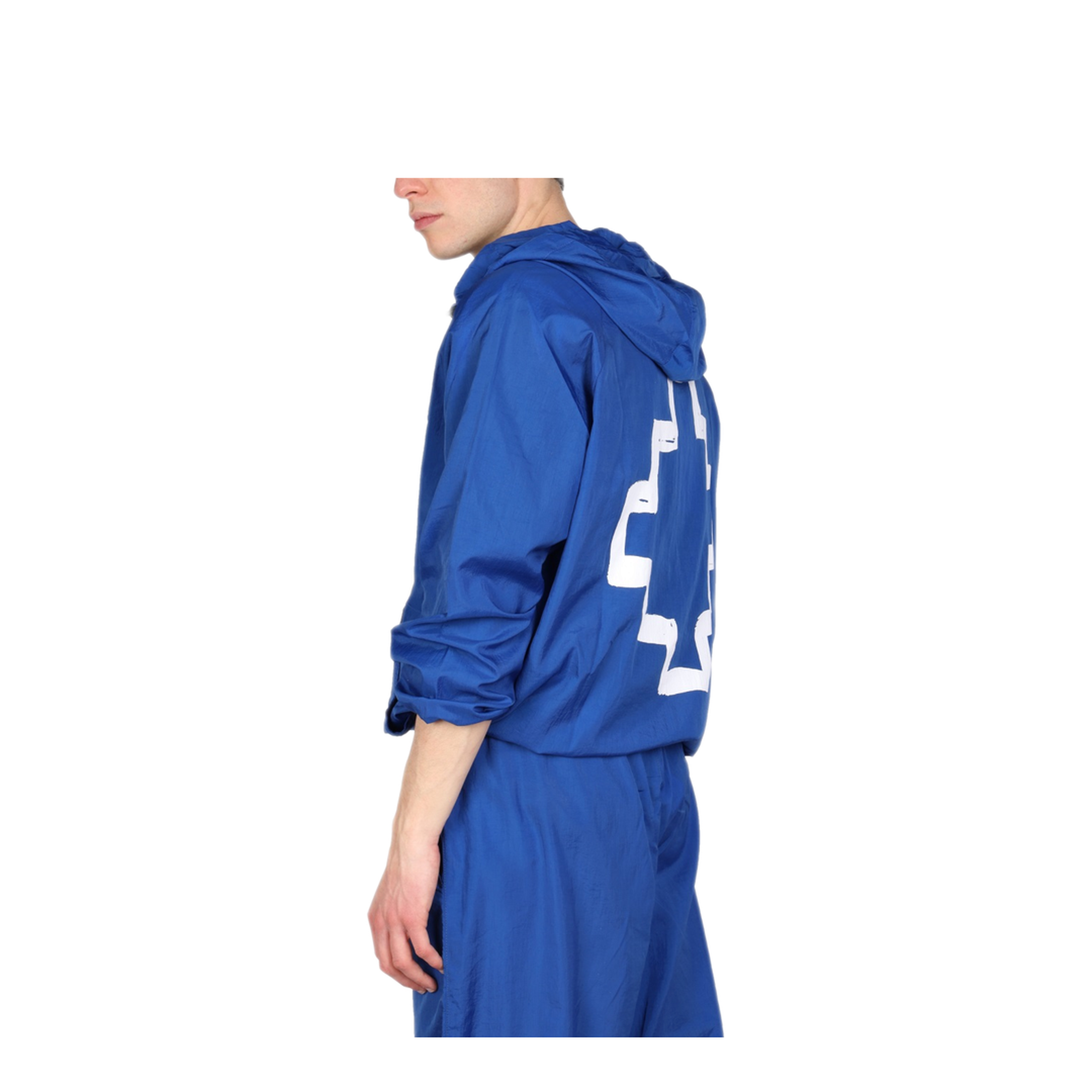 MAYFEYR - MARCELO BURLON COUNTY OF MILAN - Cross Print Windbreaker Jacket - CMEB037S22FAB0024501