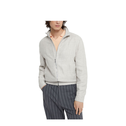 Grey Linen and Wool Jacket