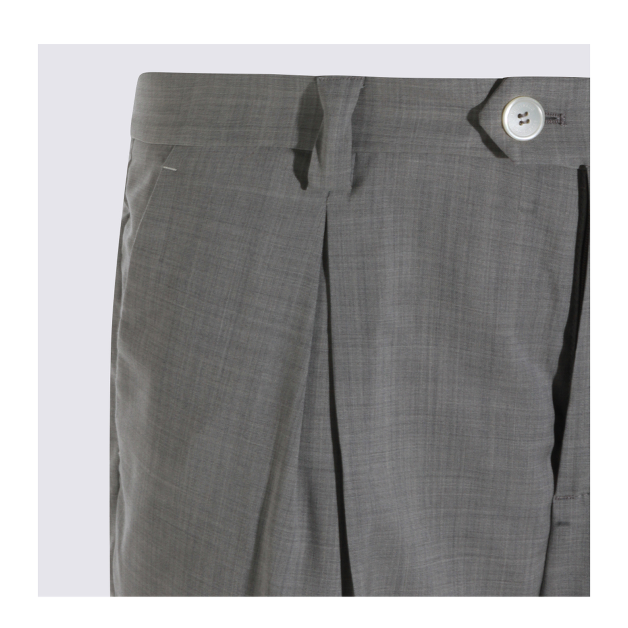 Mlange Wool Pants - Grey