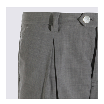 Mlange Wool Pants - Grey