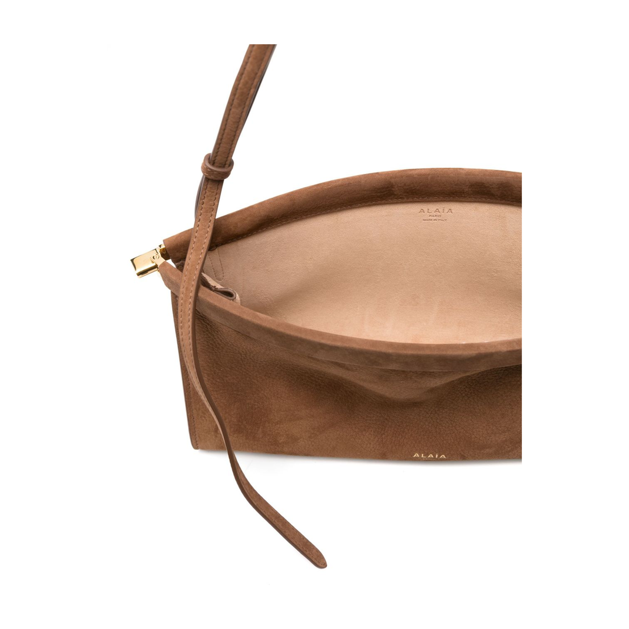 Le Click East West Medium Calfskin Bag - Brown