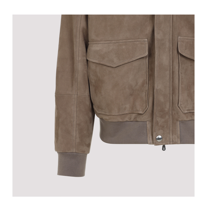 MAYFEYR - Brunello Cucinelli - Leather Bomber Jacket - MPCAO2026