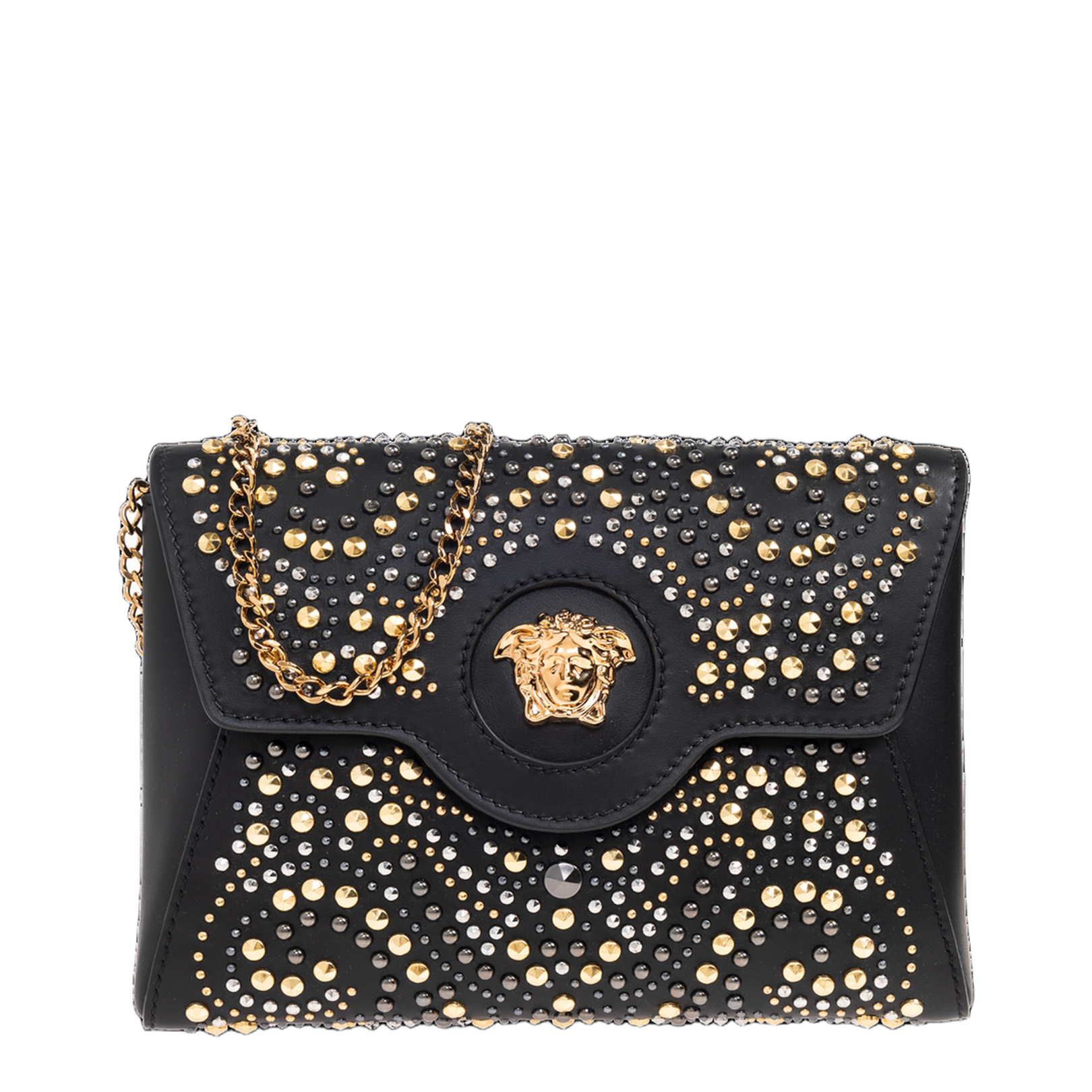 Clutch with appliqués