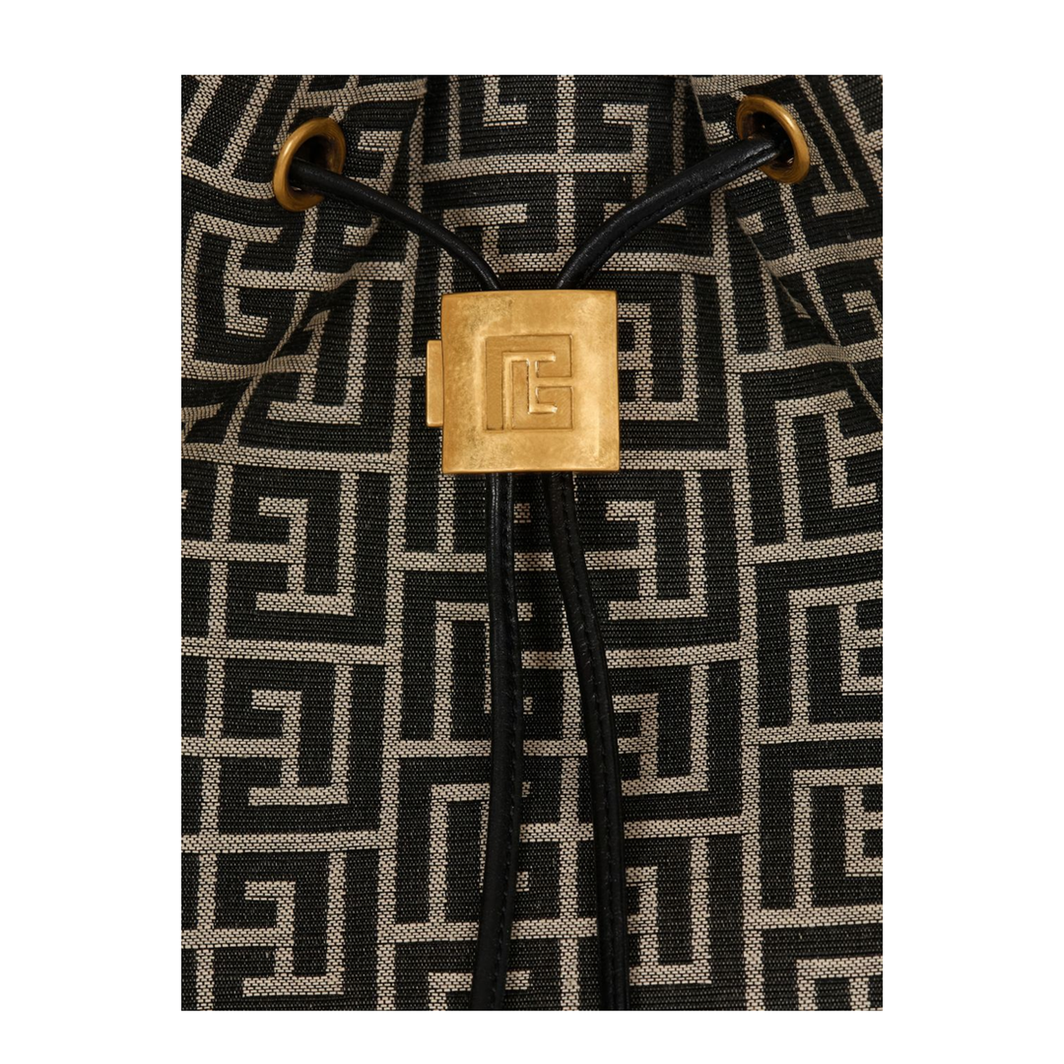 Pulse Monogram Jacquard Backpack - Black
