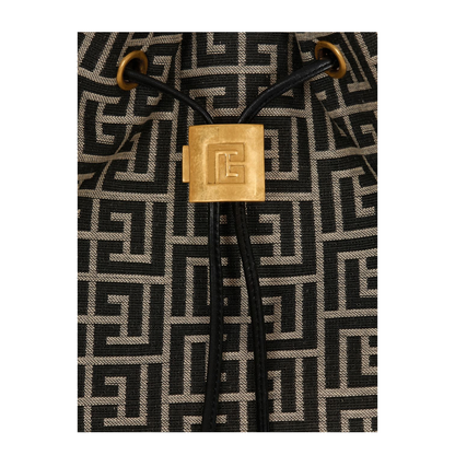 Pulse Monogram Jacquard Backpack - Black
