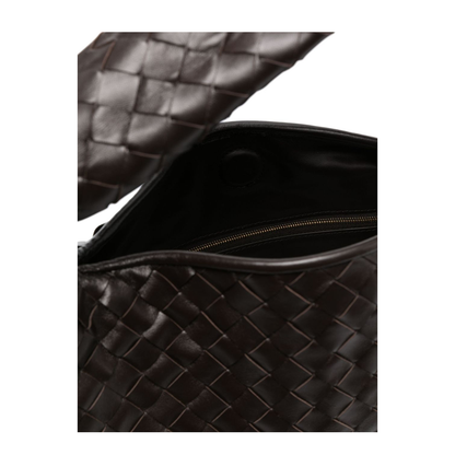 Hop Small Leather Shoulder Bags - Black