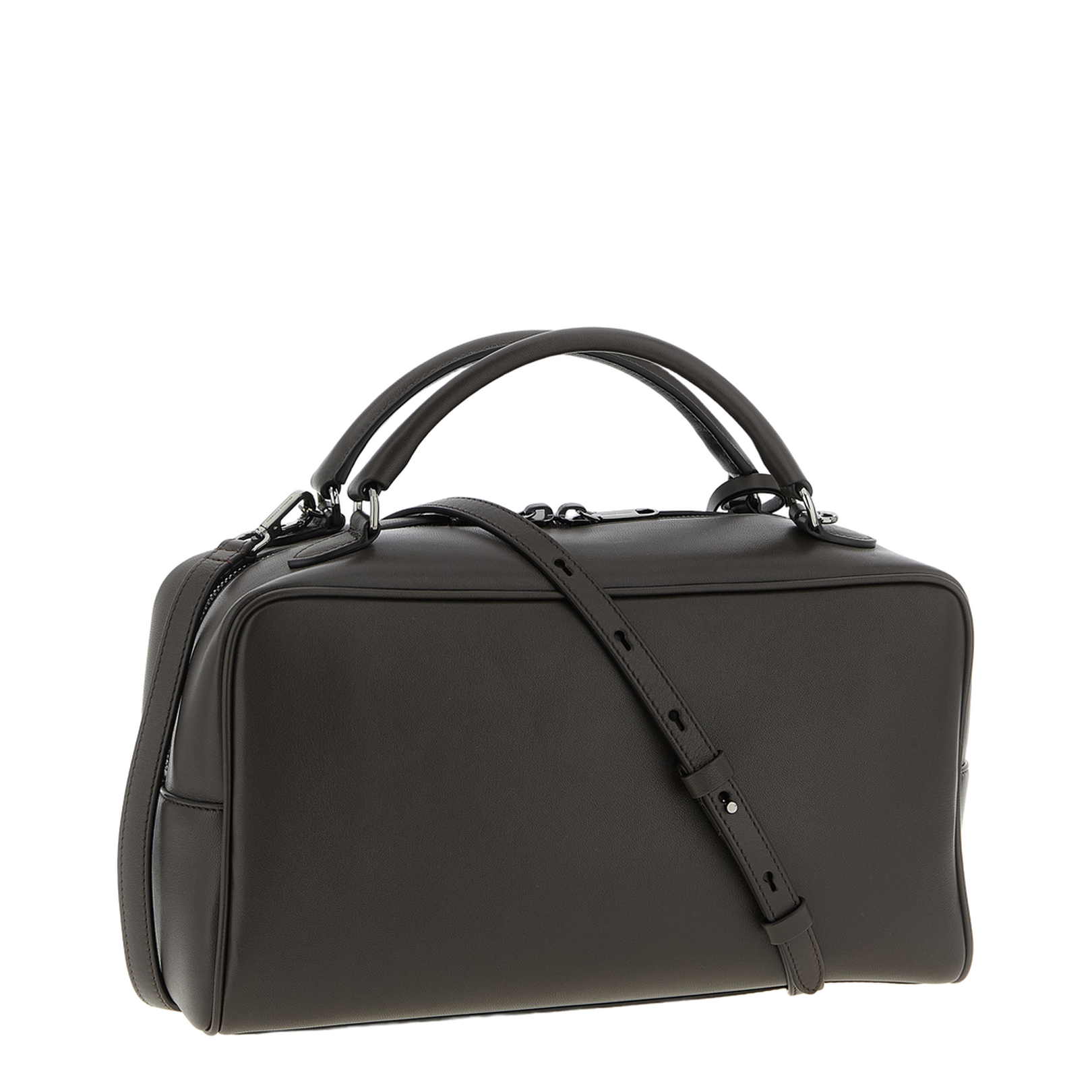 Glossy Nappa Leather Medium Boston Explorer Handbag
