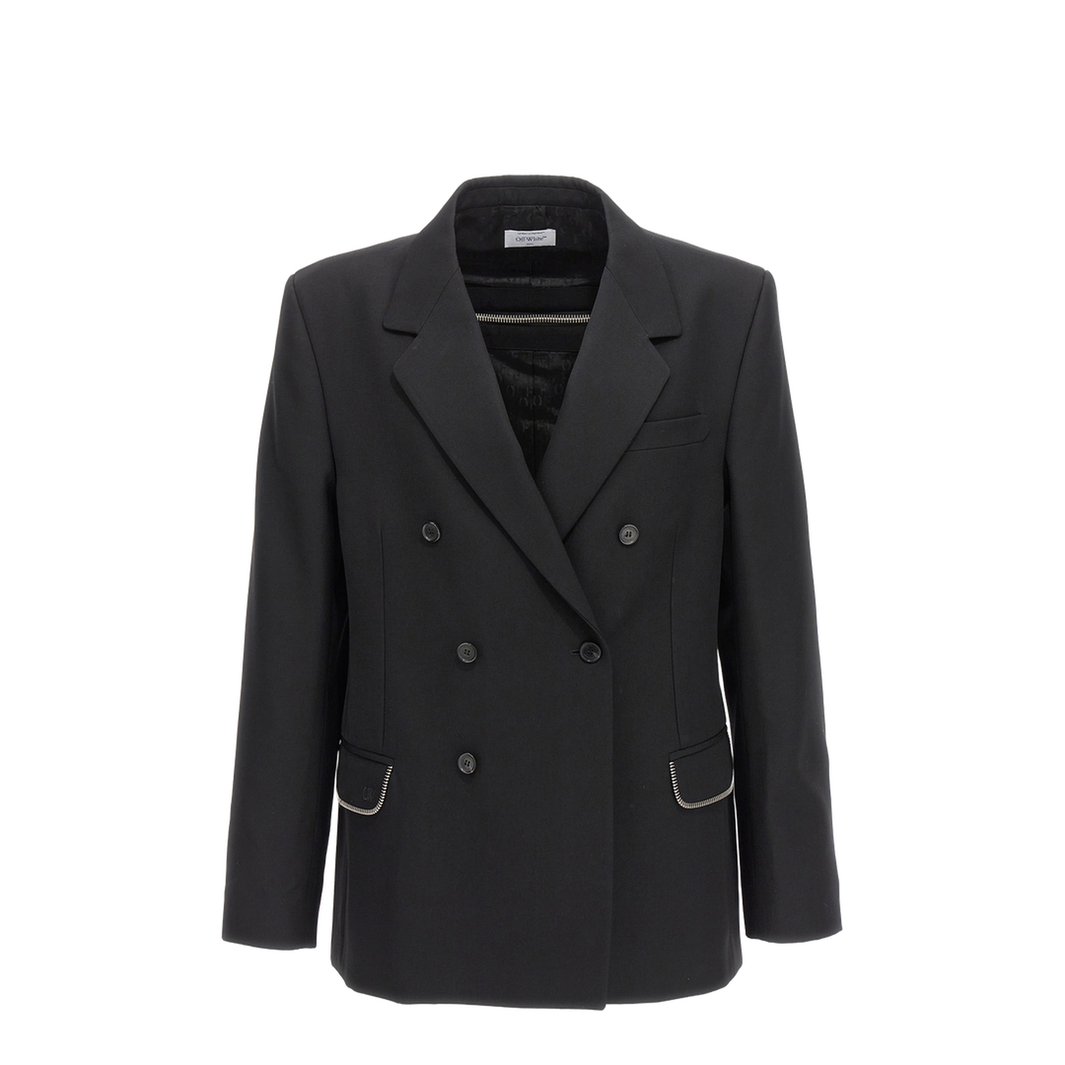 Embroidered Blazer Black