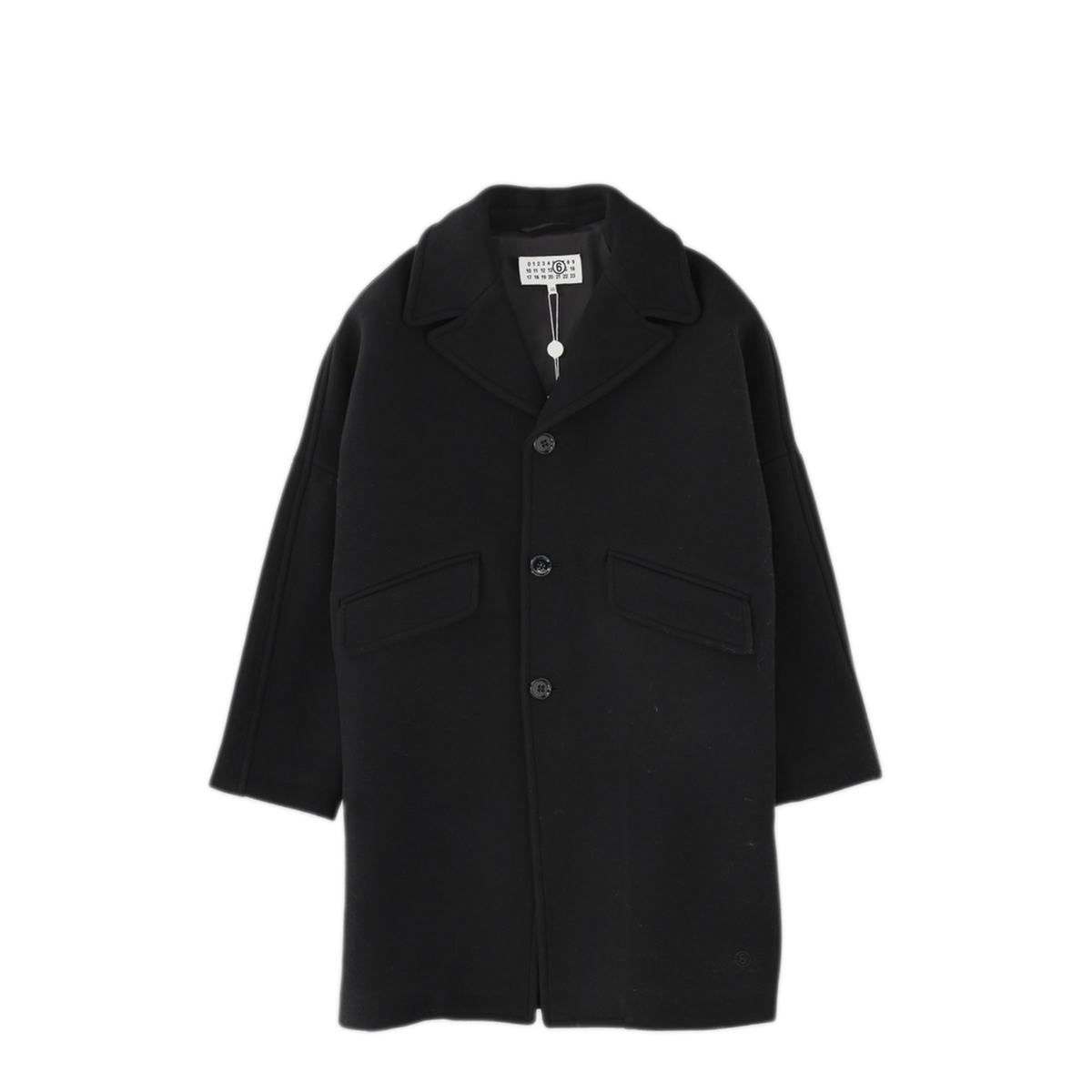 MAYFEYR - Mm6 Maison Margiela - Single Breasted Coat With Wide Construction - M60833KMM00WM6900