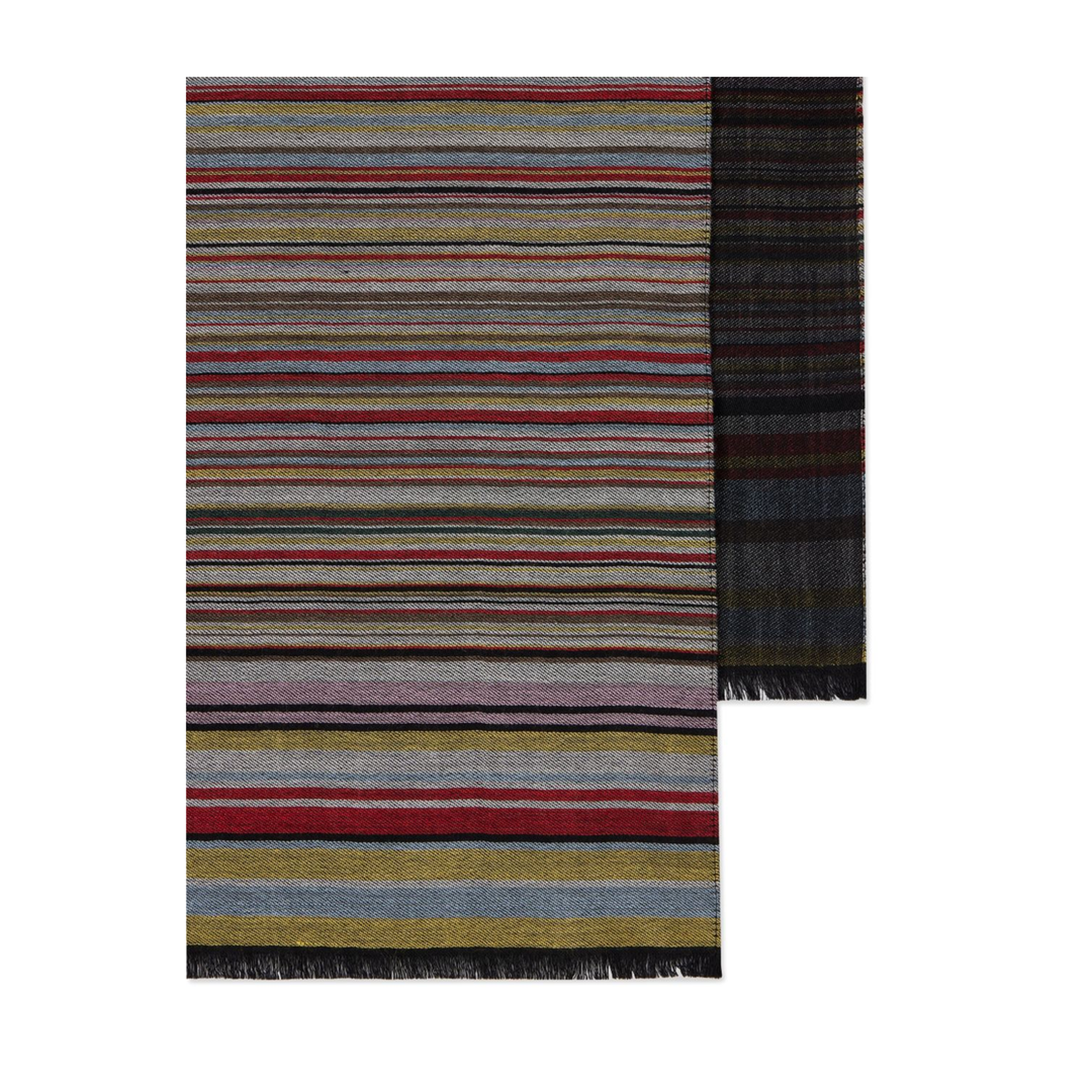 Dark Red Frayed Edge Wraparound Scarf
