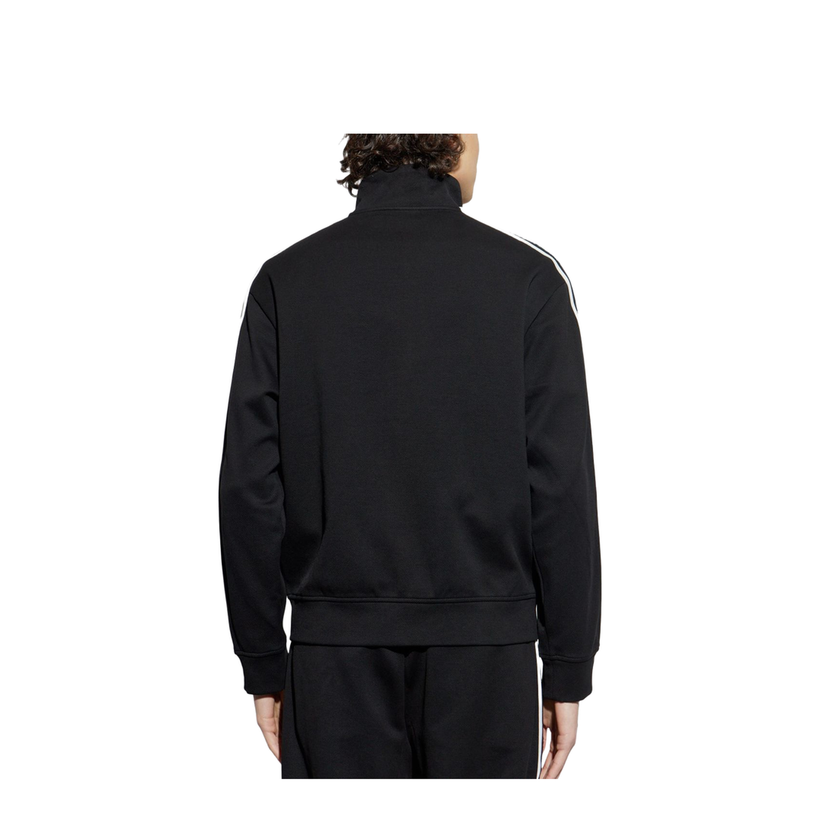 Full-zip Sweatshirt in Jersey with Logo Bands