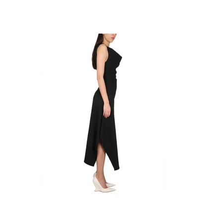 Asymmetrical Midi Dress