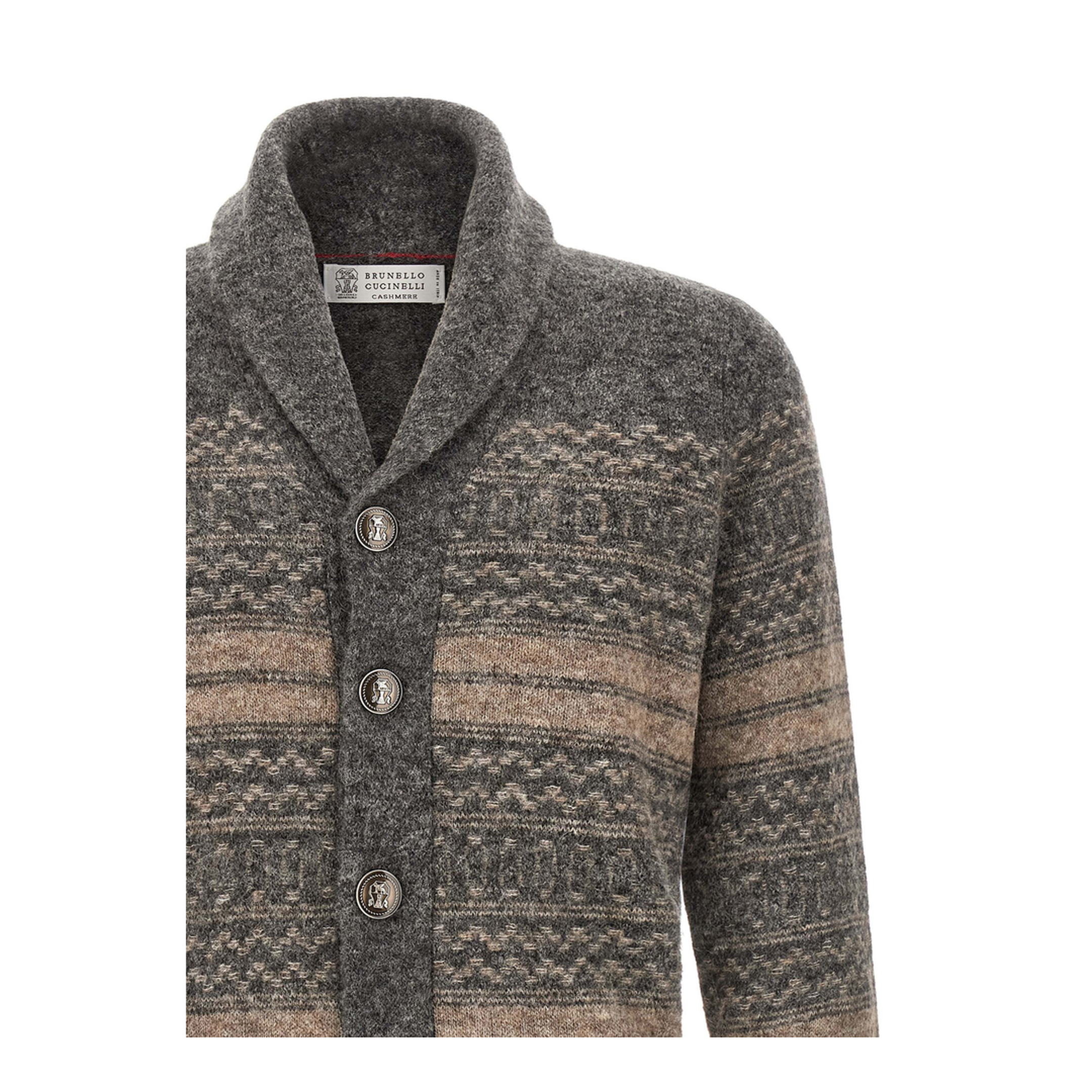 MAYFEYR - Brunello Cucinelli - Nordic Jacquard Cardigan - MTF710006CTR58