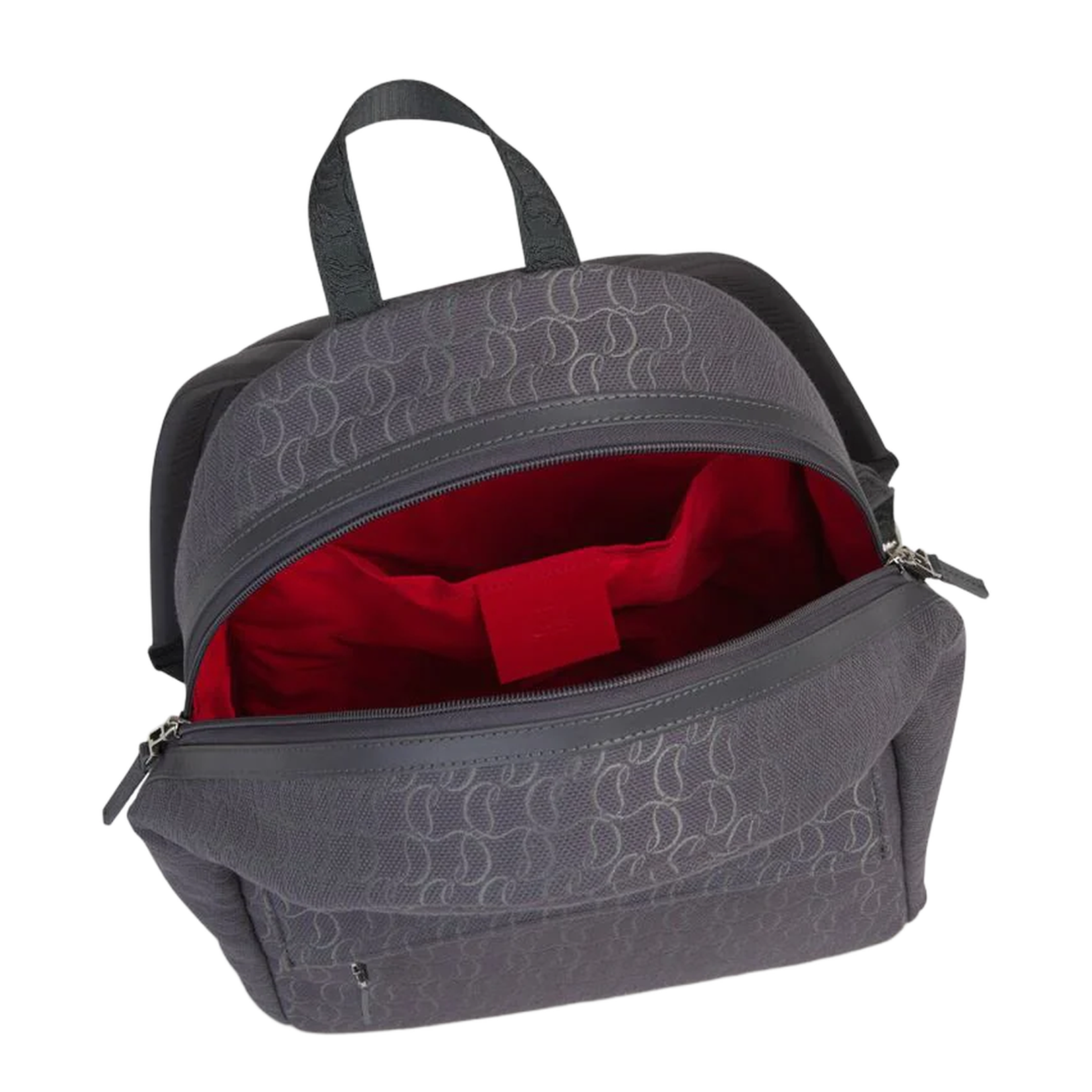 Backpack Jacquard Logo Combined with Smooth Leather