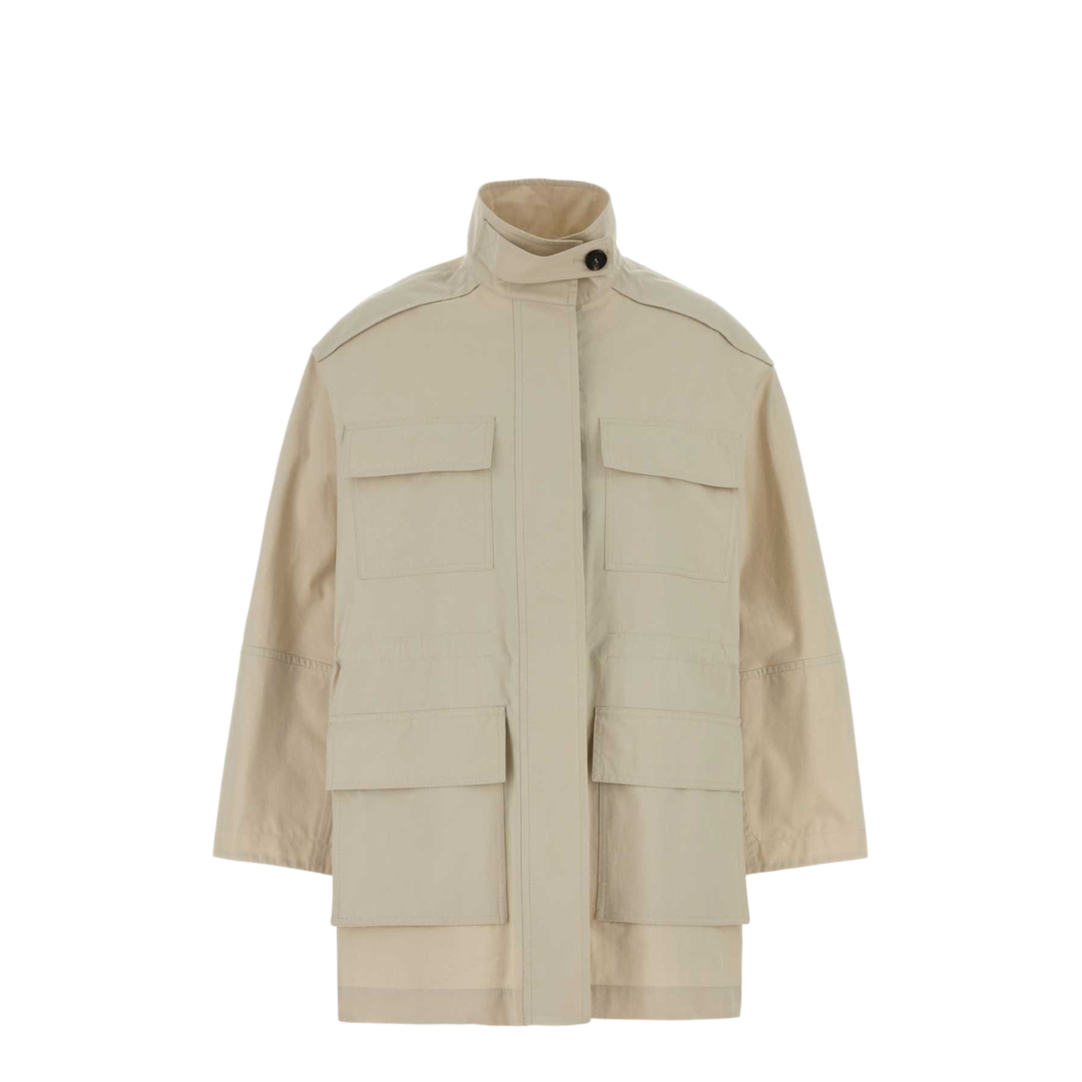 Sand Cotton Blend Jacket