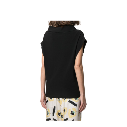 Sleeveless All In One Top in Black