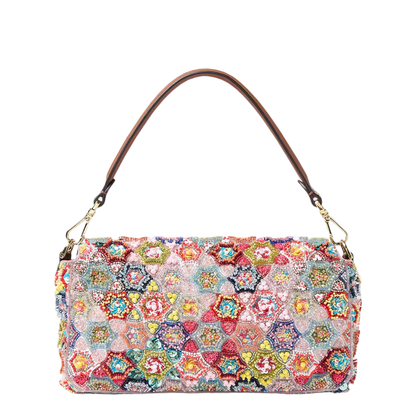 MAYFEYR - Fendi - Baguette Bag With Multicoloured Beadwork - 8BR600AY5YF1X1S