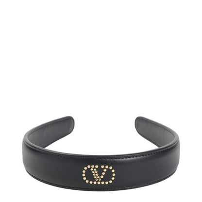 Leather Hair Band - Black
