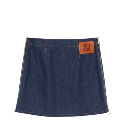 Navy Blue Mini Skirt
