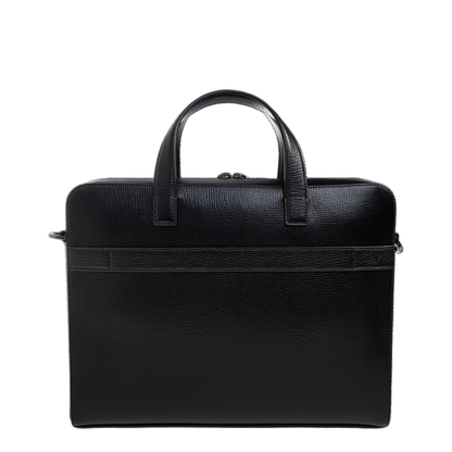 Leather Briefcase with Logo
