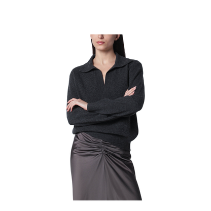 MAYFEYR - Victoria Beckham - Genevieve Sweater In Grey Mélange Cashmere Blend - 1326KJU007475AWOOM