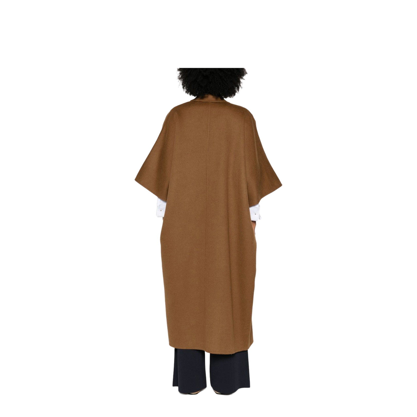 Gitano Wool Coat in Leather Brown