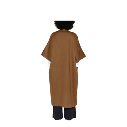 Gitano Wool Coat in Leather Brown