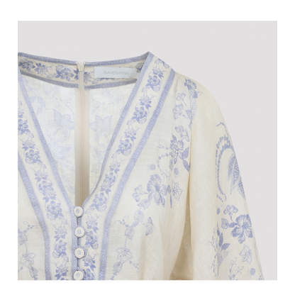MAYFEYR - Zimmermann - Indra Plunge Mini Dress - 3500DSS262CREAM