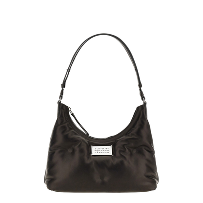 Glam Slam Small Lambskin Hobo Bag - Black