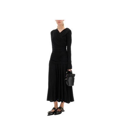 Gathered Midi Dress