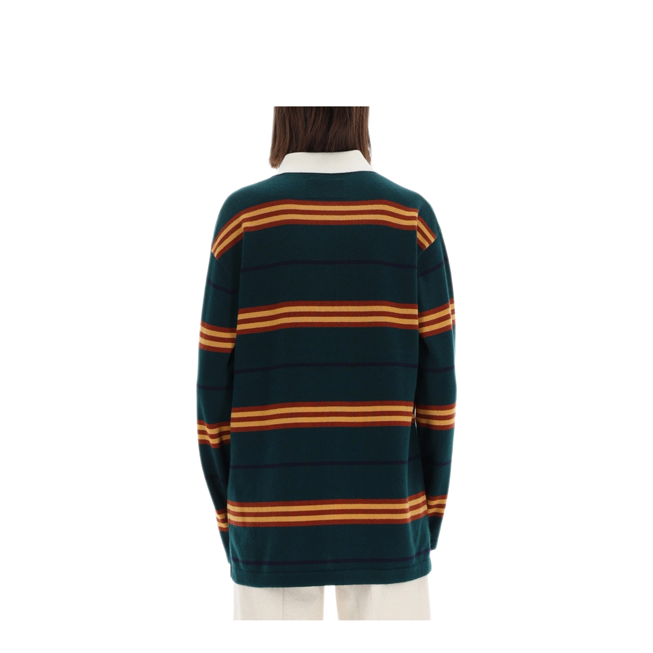 MAYFEYR - Guest In Residence - Striped Rugby Polo Shirt - U32010JMHOLLYCOMBO
