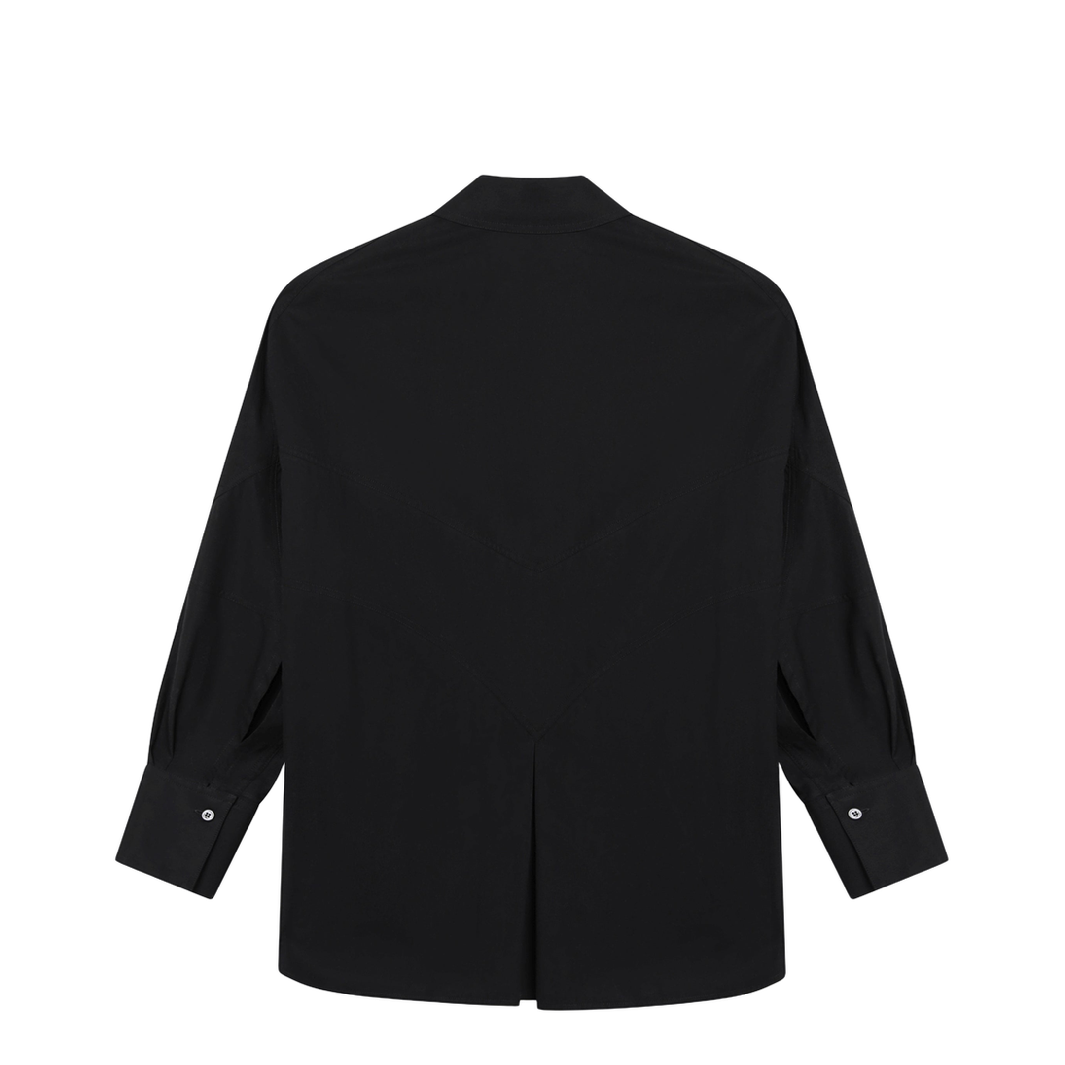 MAYFEYR - The Attico - Black Cotton Shirt With Logo - 261WCH00049CCC052AA100