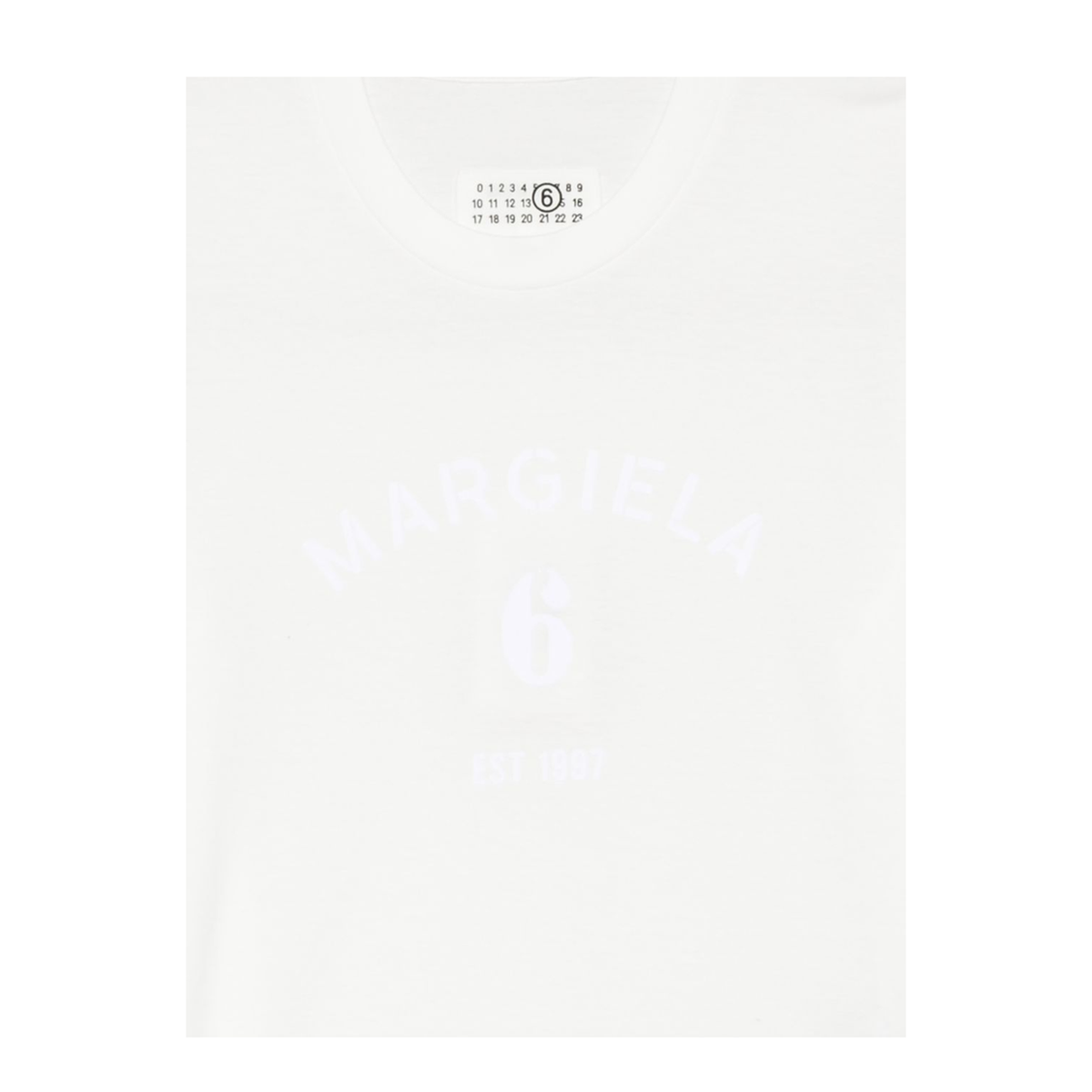 MAYFEYR - Mm6 Maison Margiela - White Logo Cotton T Shirt - S62GD0225M20048101