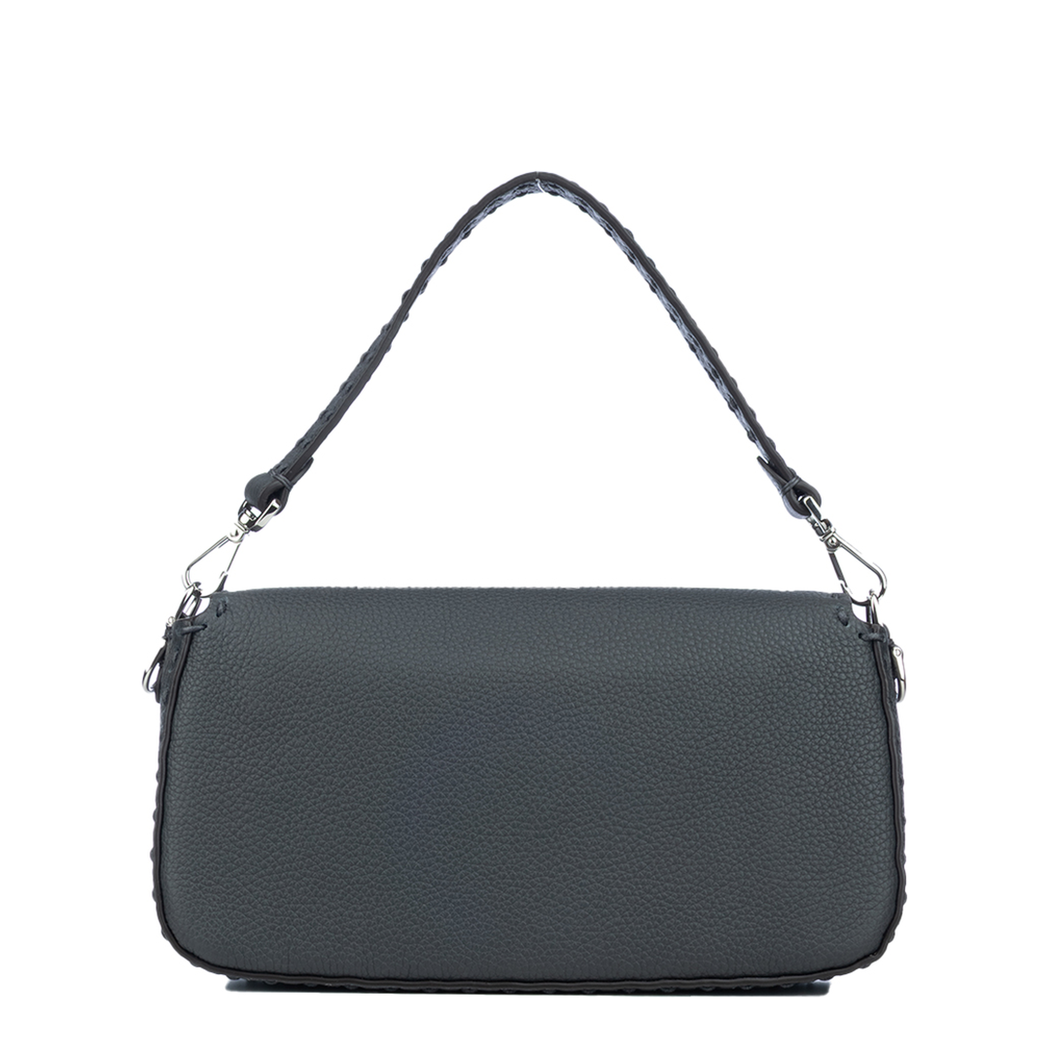 Baguette Bag in Gray Selleria Leather