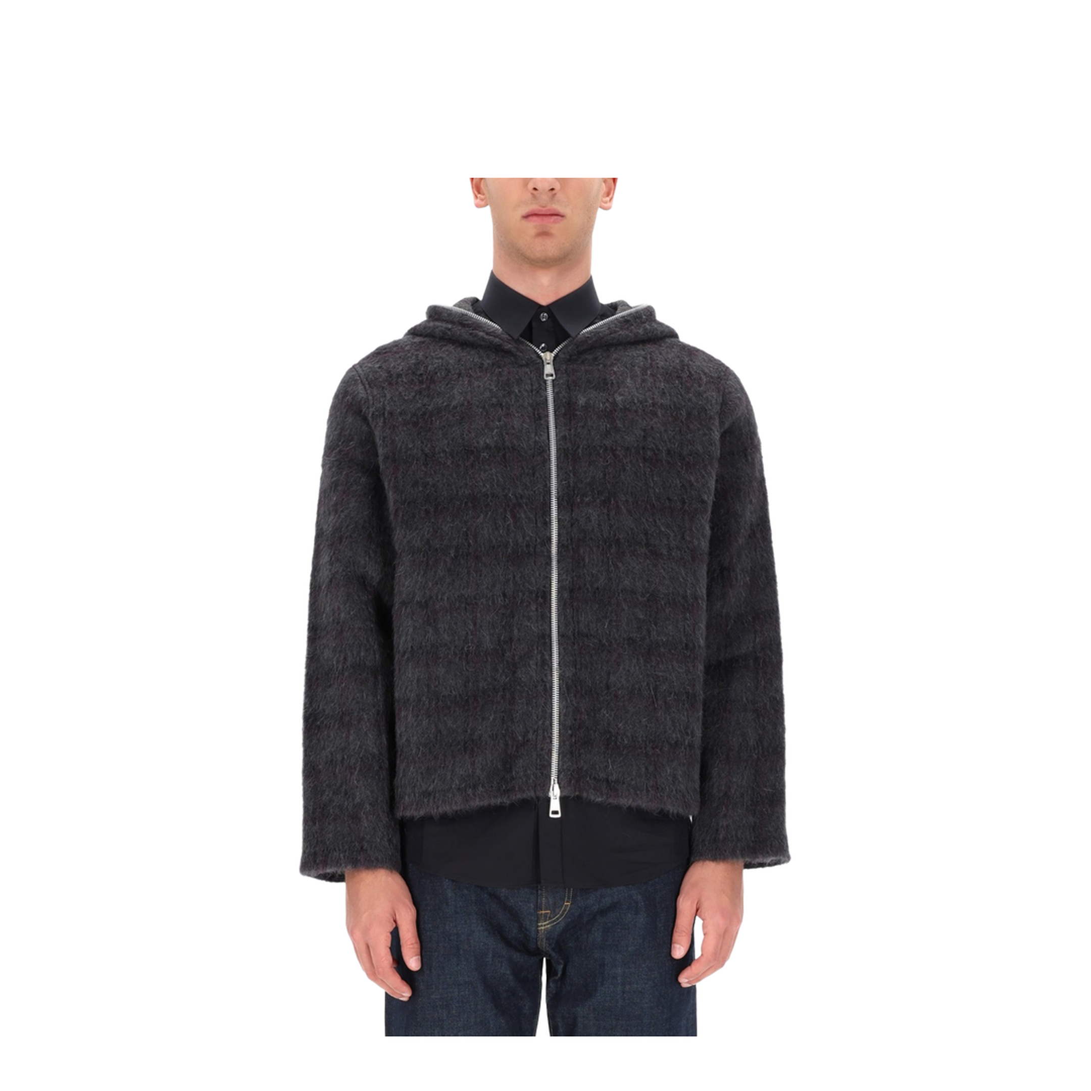 MAYFEYR - Our Legacy - Hoodie - M2266FFFUZZEDPLUMCHECKHAIRYWOOL