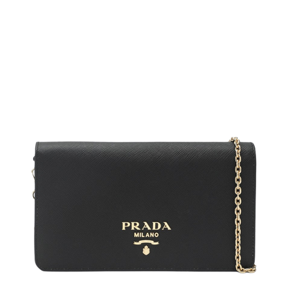 Mini Saffiano Mini Calfskin Crossbody - Black (Nero) / F0002